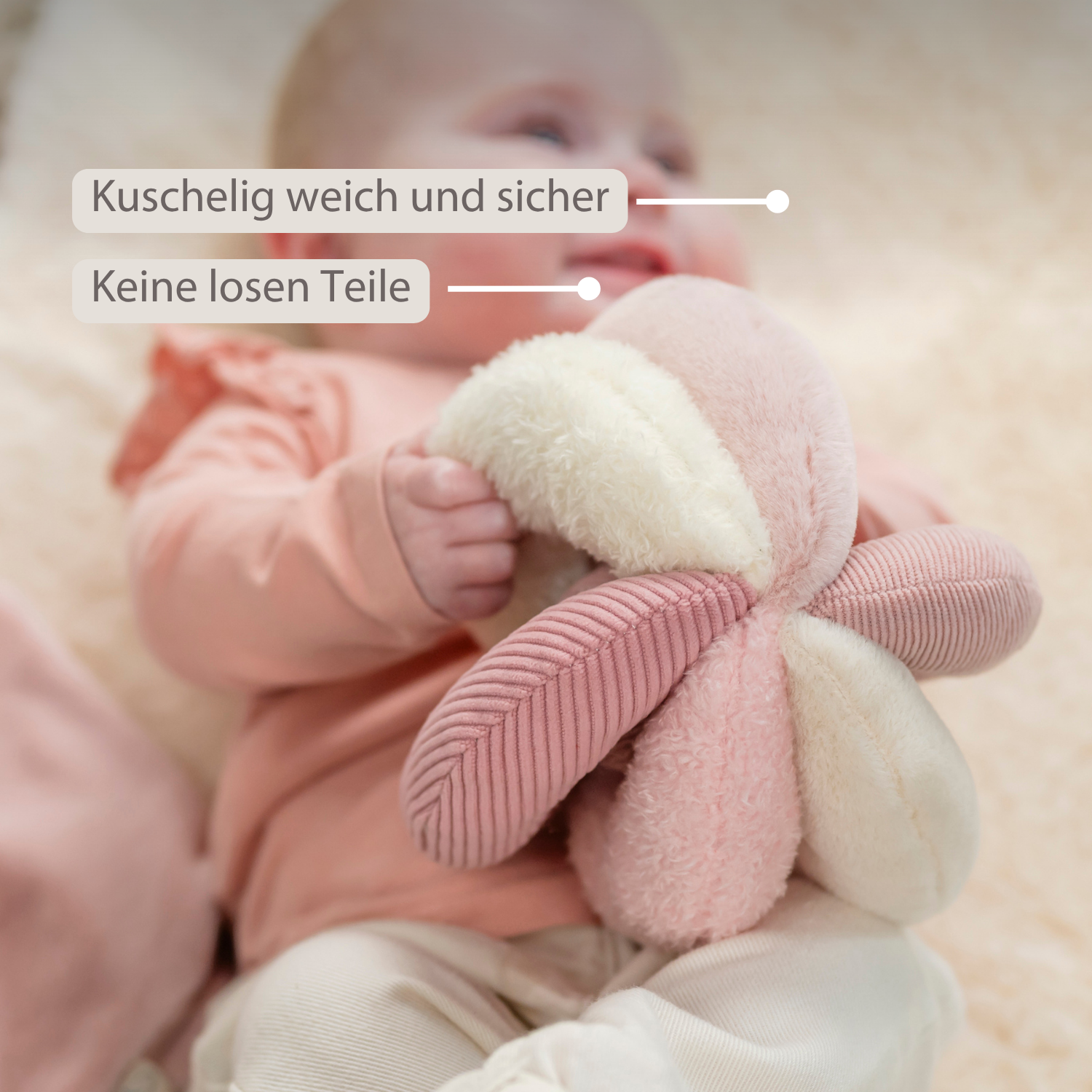 Lapidou Ball - Activity Plush - 17 cm - Pink [DE]