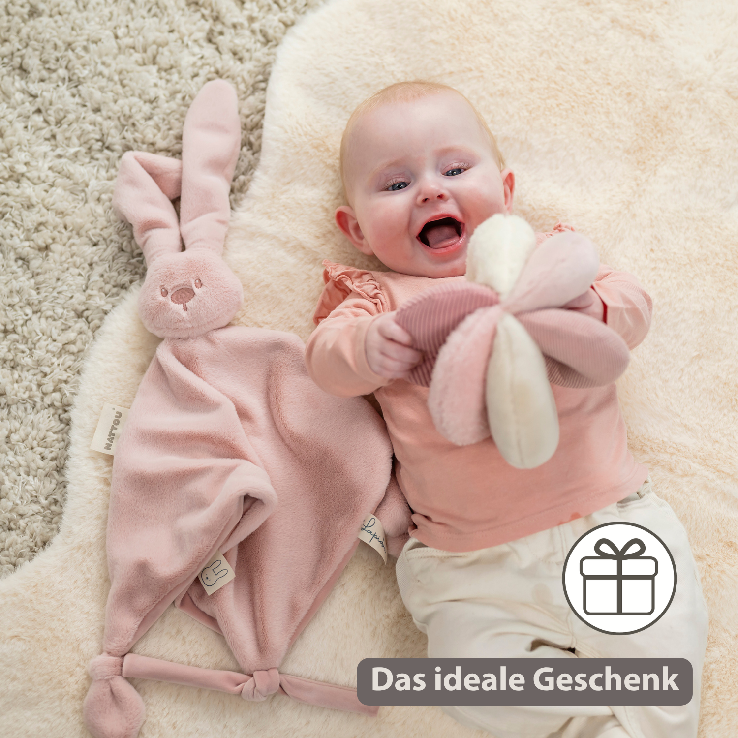 Lapidou Ball - Activity Plush - 17 cm - Pink [DE]