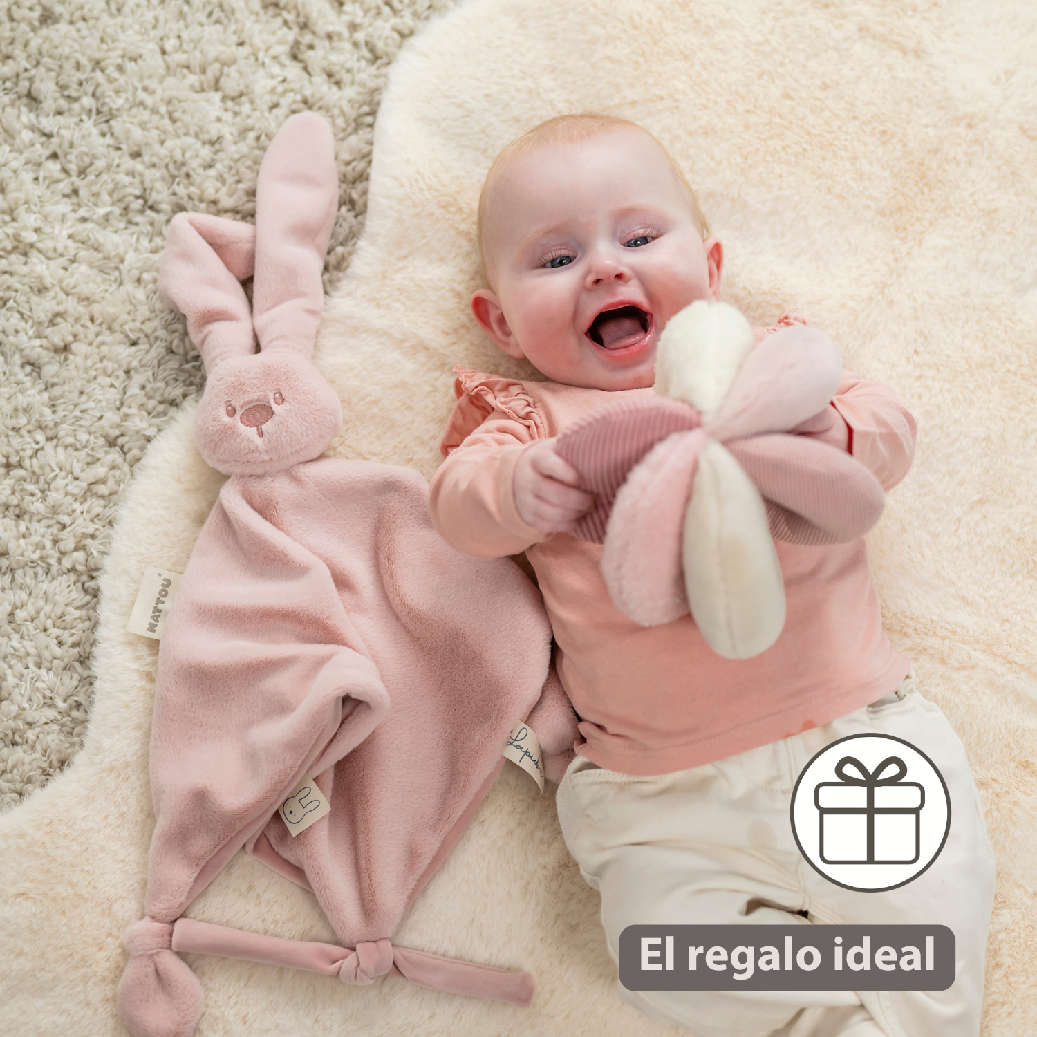 Lapidou Ball - Activity Plush - 17 cm - Pink [ES]