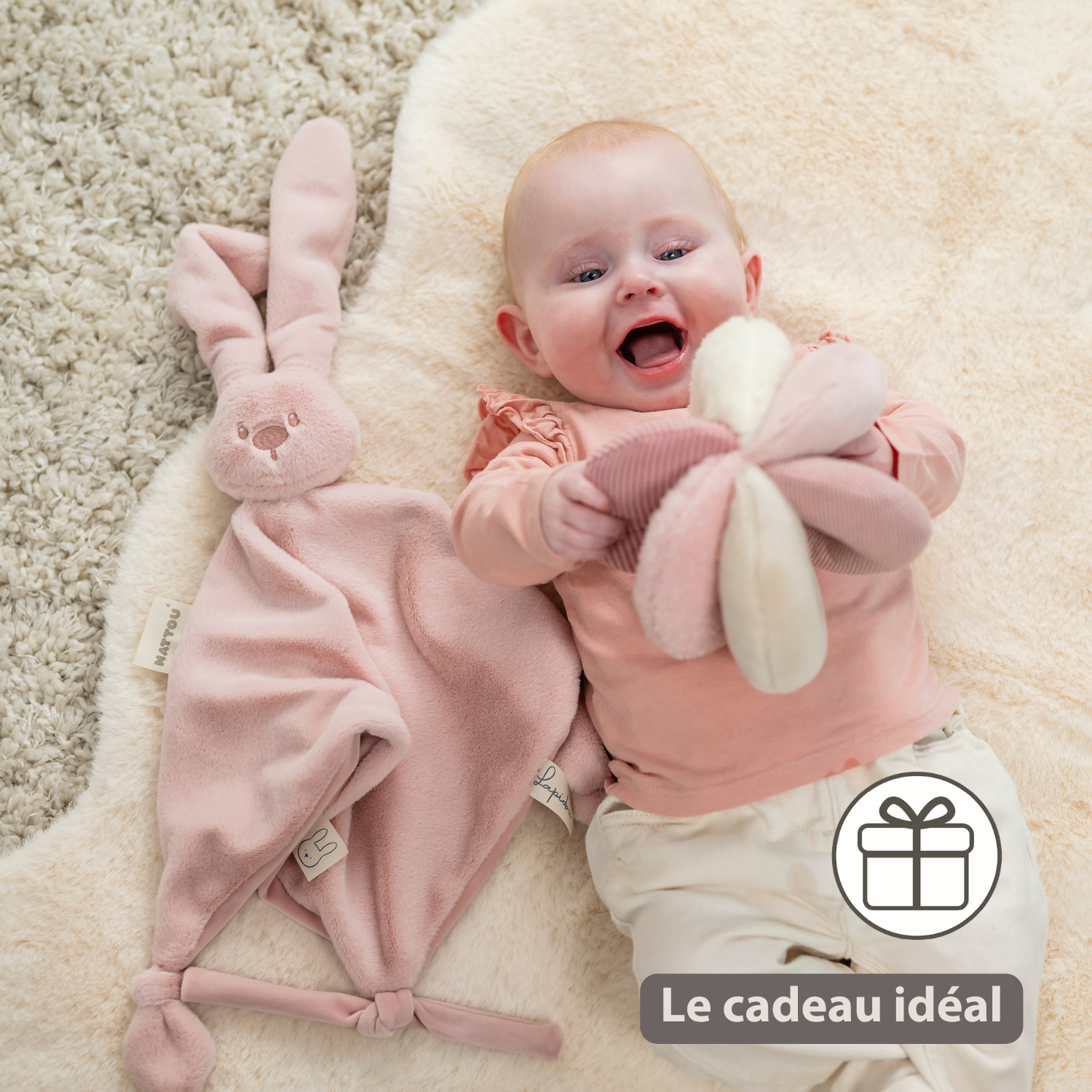 Lapidou Ball - Activity Plush - 17 cm - Pink [FR]