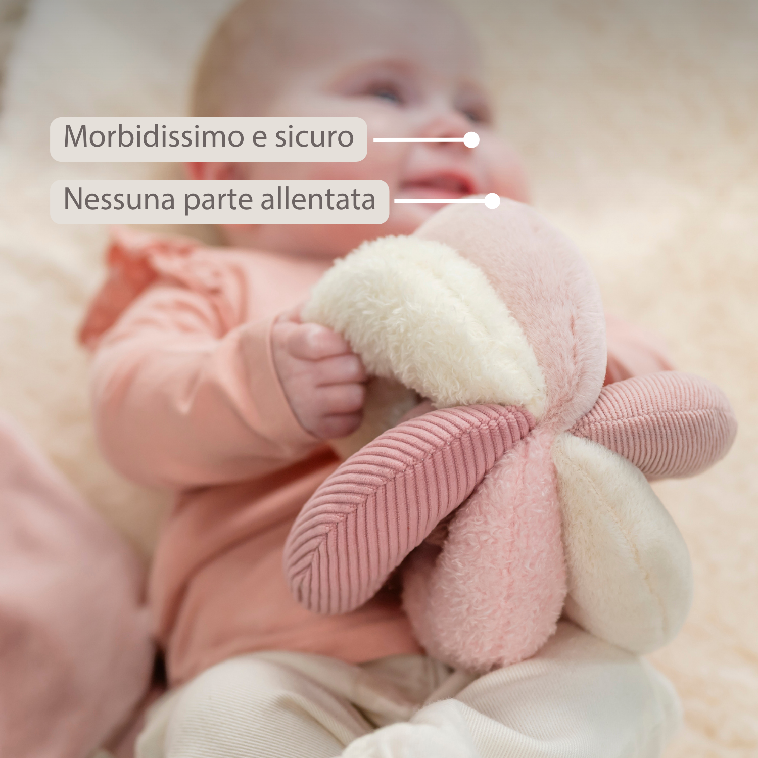 Lapidou Ball - Activity Plush - 17 cm - Pink [IT]