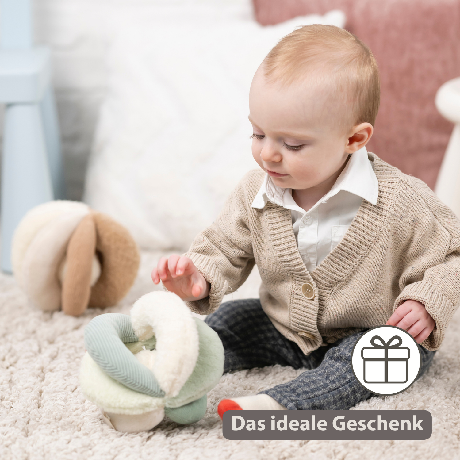 Lapidou Ball - Activity Plush - 17 cm - Linden Green [DE]