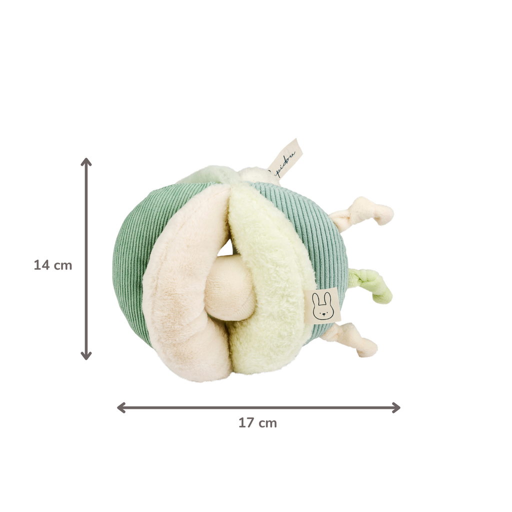 Lapidou Ball - Activity Plush - 17 cm - Linden Green [EN]