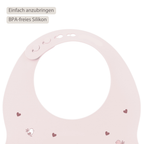 Mealtime Bib with Catch Tray - 28 cm - Pink [DE]