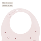 Mealtime Bib with Catch Tray - 28 cm - Pink [ES]