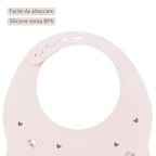 Mealtime Bib with Catch Tray - 28 cm - Pink [IT]