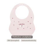 Mealtime Bib with Catch Tray - 28 cm - Pink [NL]