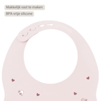 Mealtime Bib with Catch Tray - 28 cm - Pink [NL]