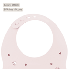 Mealtime Bib with Catch Tray - 28 cm - Pink [EN]