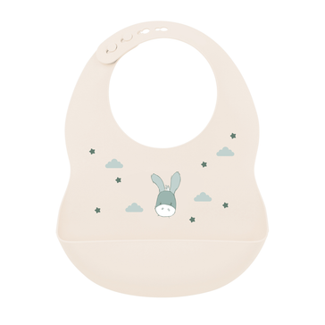 Bavaglino Mealtime con vaschetta raccogli-cibo - 28 cm - Sabbia