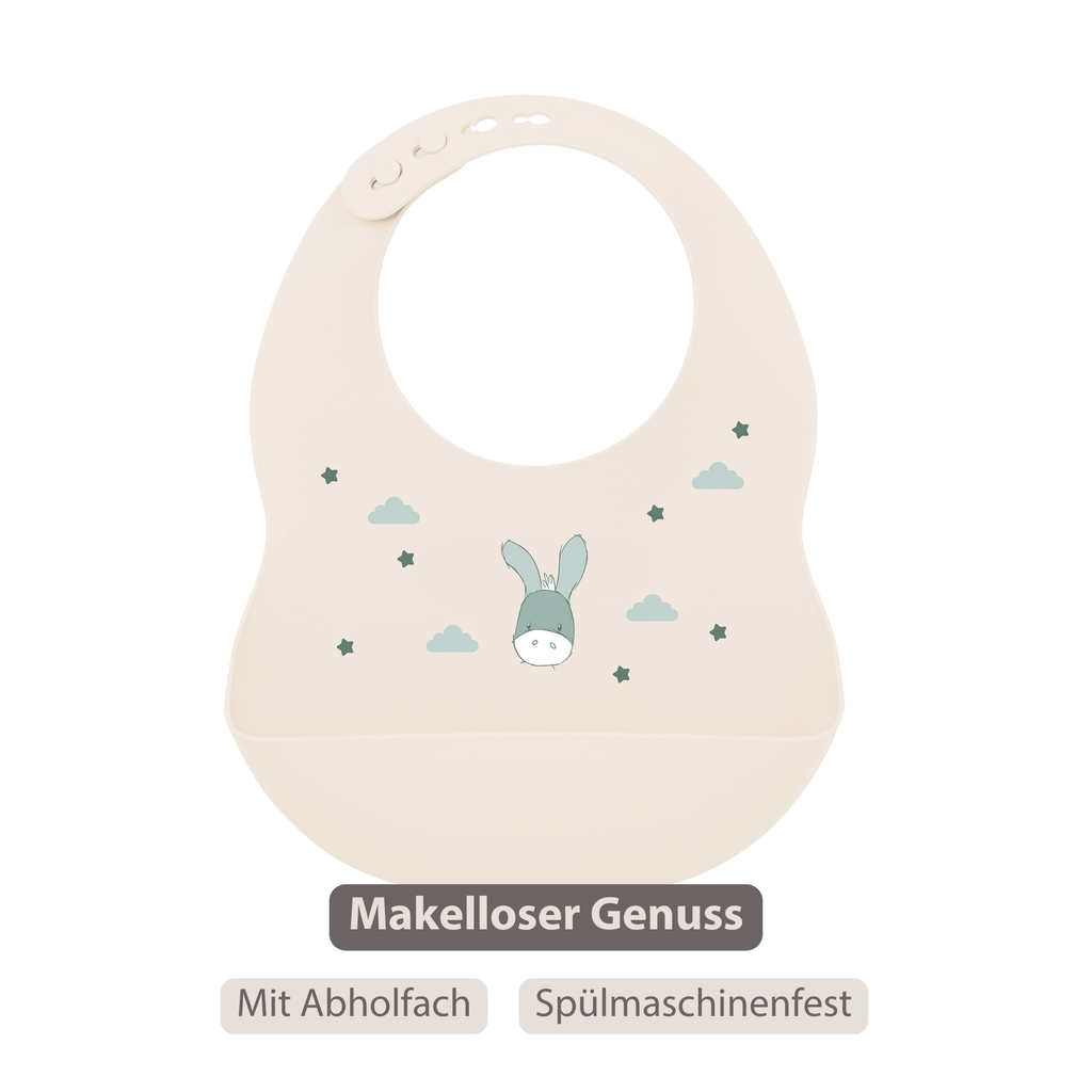 Mealtime Bib with Catch Tray - 28 cm - Sand [DE]