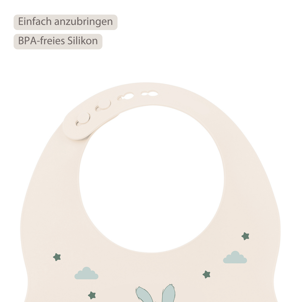 Mealtime Bib with Catch Tray - 28 cm - Sand [DE]