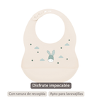 Mealtime Bib with Catch Tray - 28 cm - Sand [ES]
