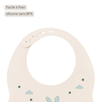 Mealtime Bib with Catch Tray - 28 cm - Sand [FR]