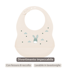 Mealtime Bib with Catch Tray - 28 cm - Sand [IT]