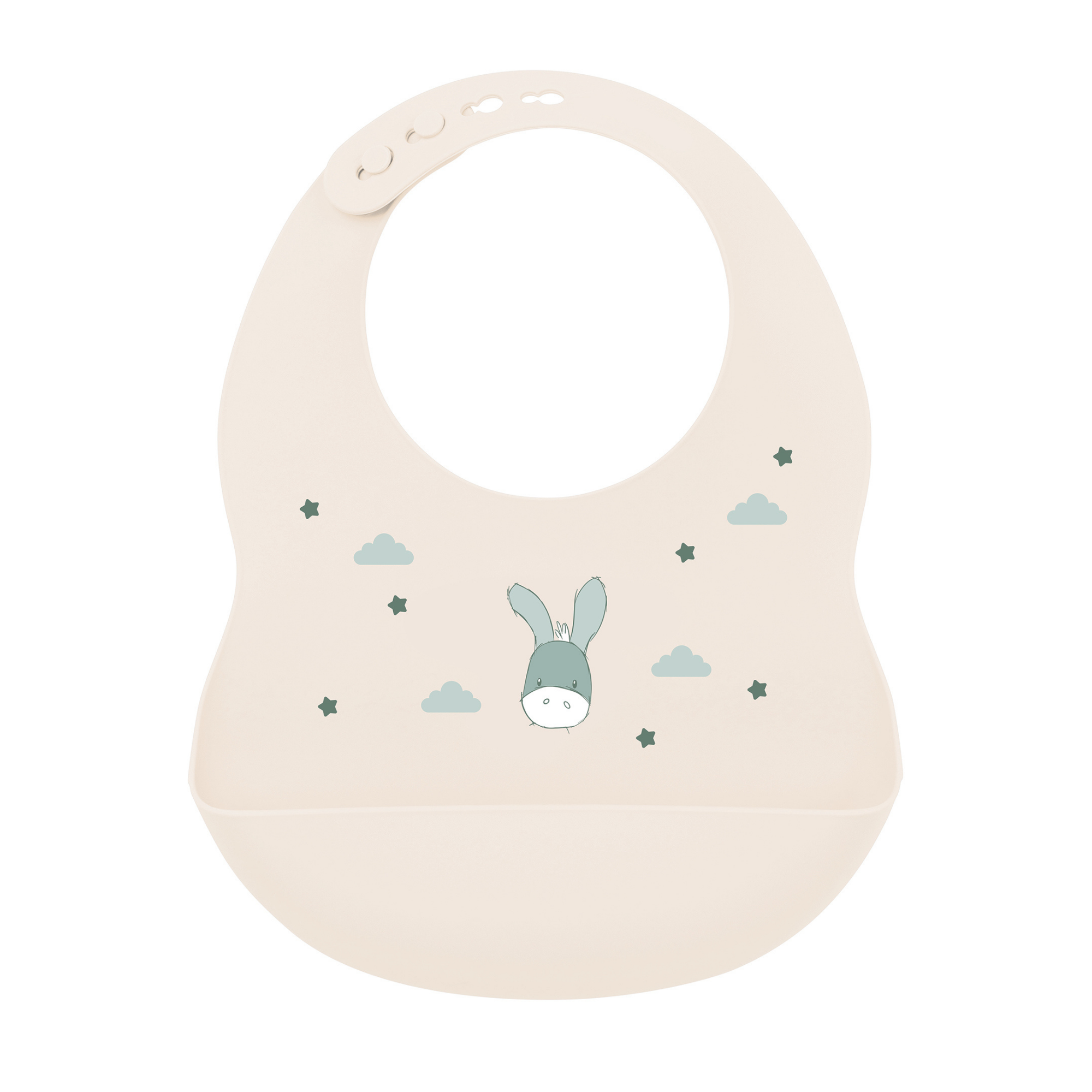 Mealtime Bib with Catch Tray - 28 cm - Sand [EN]
