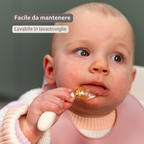 Mealtime Silicone Cutlery Set - from 8 months - 12 cm - Ecru [IT]