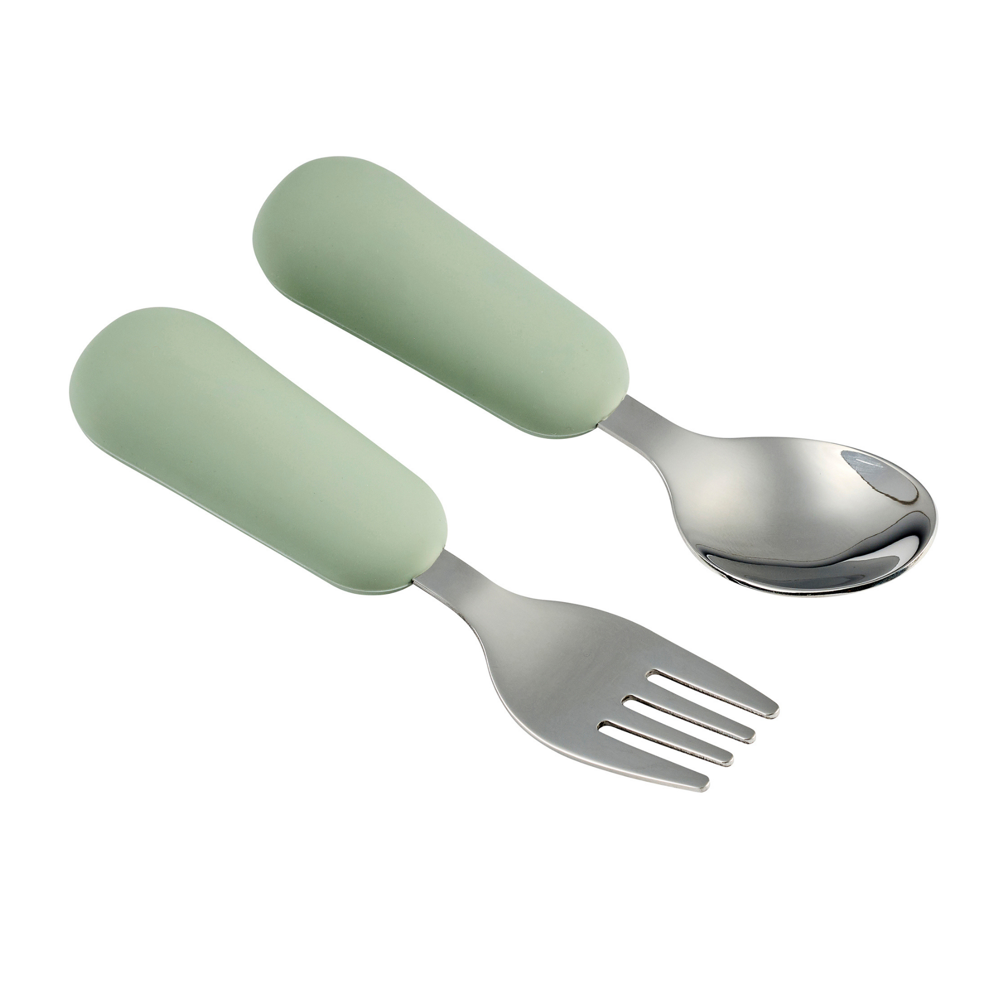Mealtime Stainless Steel Cutlery Set - from 8 months - 12 cm - Linden Green [NL]