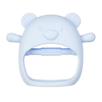 Silicone Teether Glove Bear - 8 cm - Blue [DE]