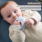 Silicone Teether Glove Bear - 8 cm - Blue [DE]