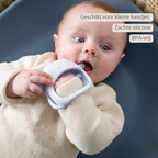 Silicone Teether Glove Bear - 8 cm - Blue [NL]
