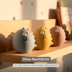 Baby Night Light Dino - 12 cm - Baby Gift - Pink [DE]