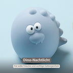 Baby Night Light Dino - 12 cm - Baby Gift - Blue [DE]
