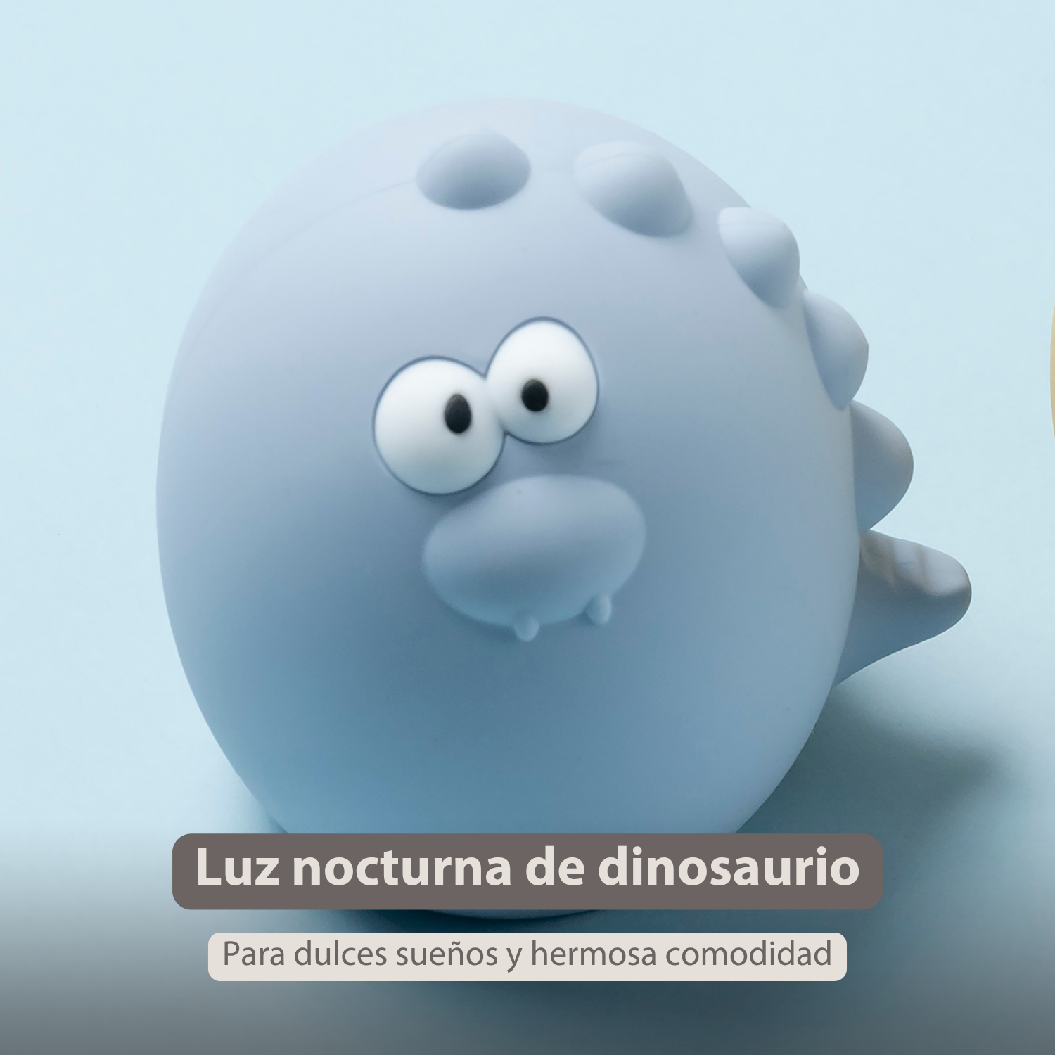 Baby Night Light Dino - 12 cm - Baby Gift - Blue [ES]