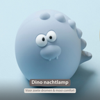 Baby Night Light Dino - 12 cm - Baby Gift - Blue [NL]