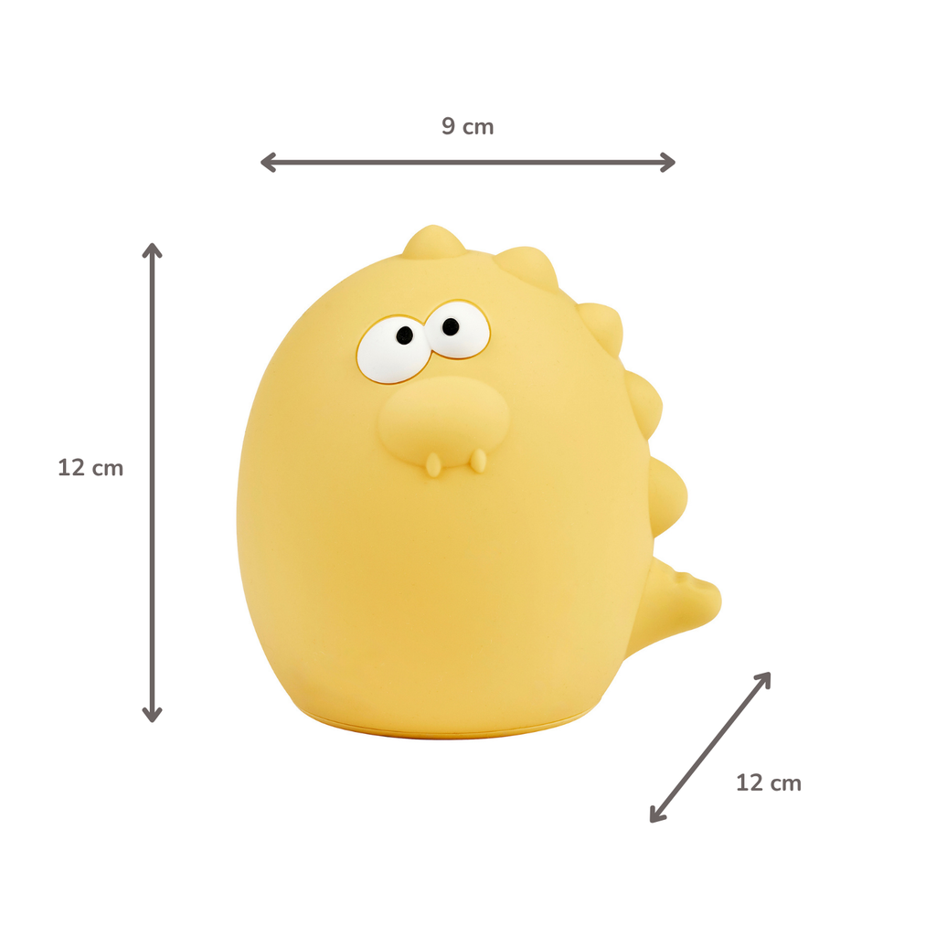Baby Night Light Dino - 12 cm - Baby Gift - Yellow [FR]