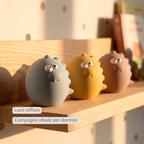 Baby Night Light Dino - 12 cm - Baby Gift - Yellow [IT]