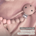 Silicone Pacifier Chain - 21 cm - Gradient Pink [DE]