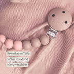 Silicone Pacifier Chain - 21 cm - Gradient Pink [DE]