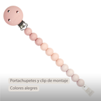Silicone Pacifier Chain - 21 cm - Gradient Pink [ES]