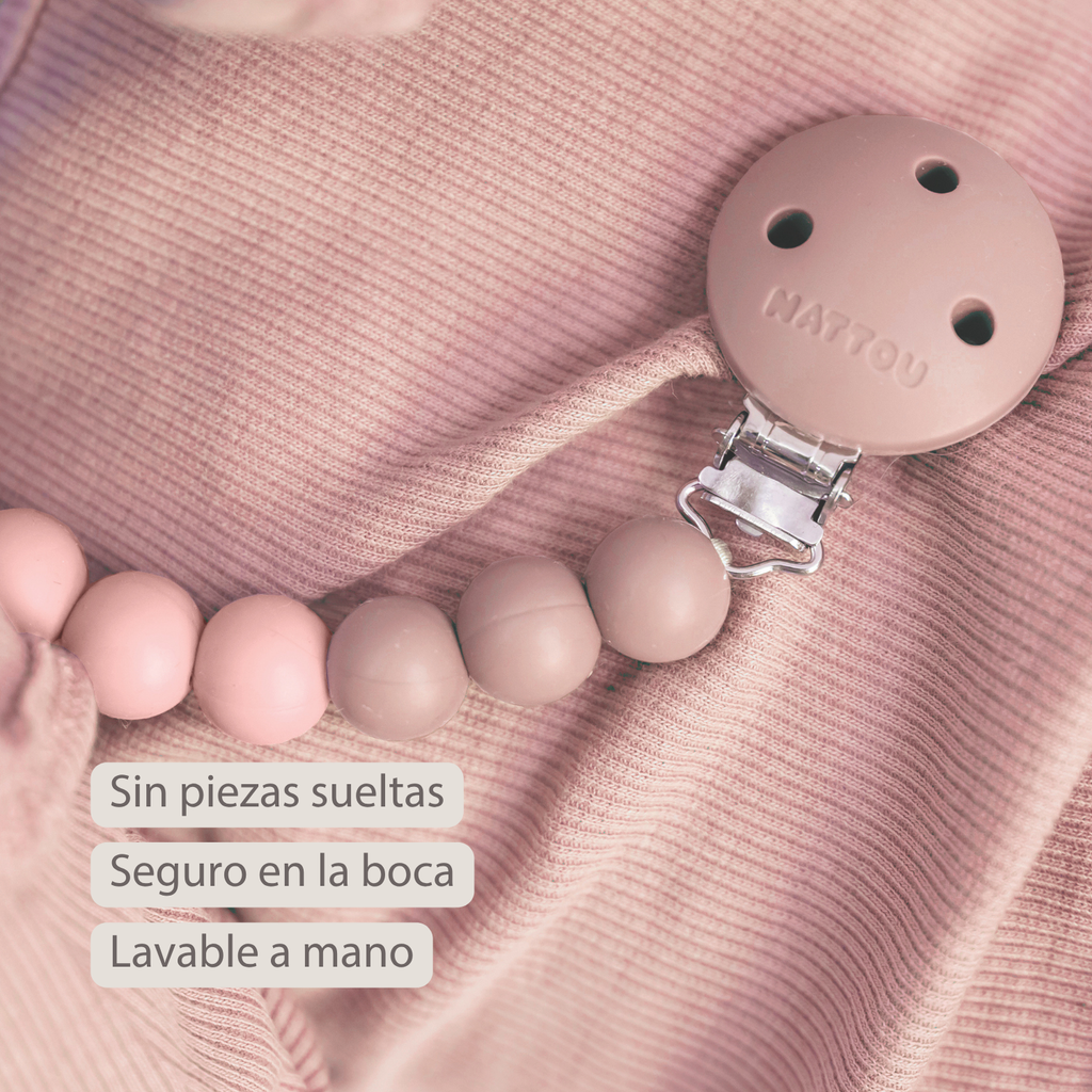 Silicone Pacifier Chain - 21 cm - Gradient Pink [ES]