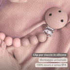 Silicone Pacifier Chain - 21 cm - Gradient Pink [IT]