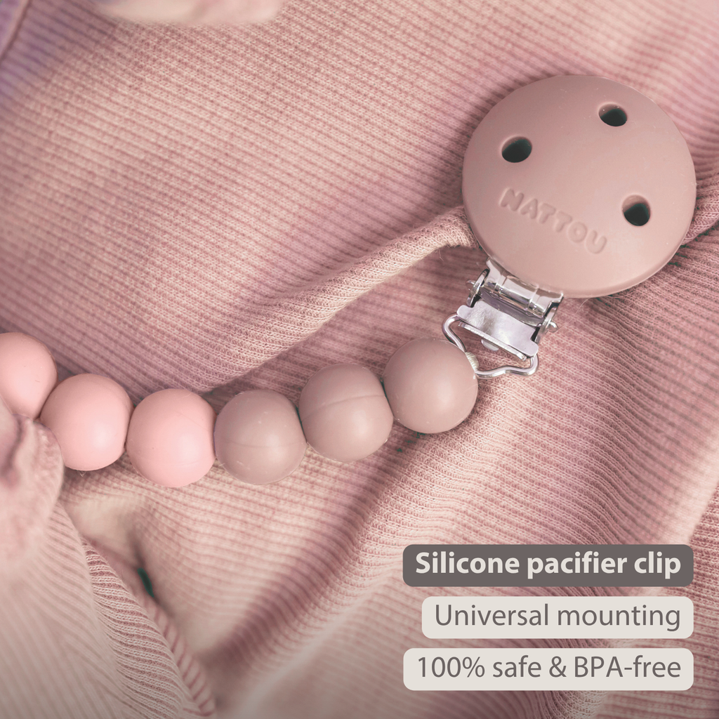 Silicone Pacifier Chain - 21 cm - Gradient Pink [EN]