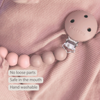 Silicone Pacifier Chain - 21 cm - Gradient Pink [EN]