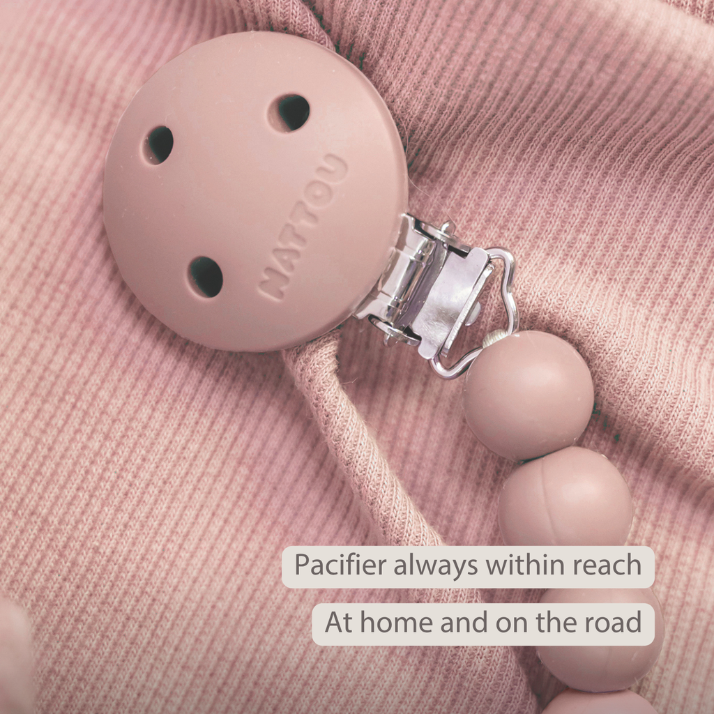 Silicone Pacifier Chain - 21 cm - Gradient Pink [EN]