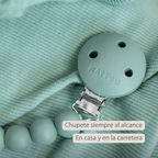 Silicone Pacifier Chain - 21 cm - Gradient Green [ES]