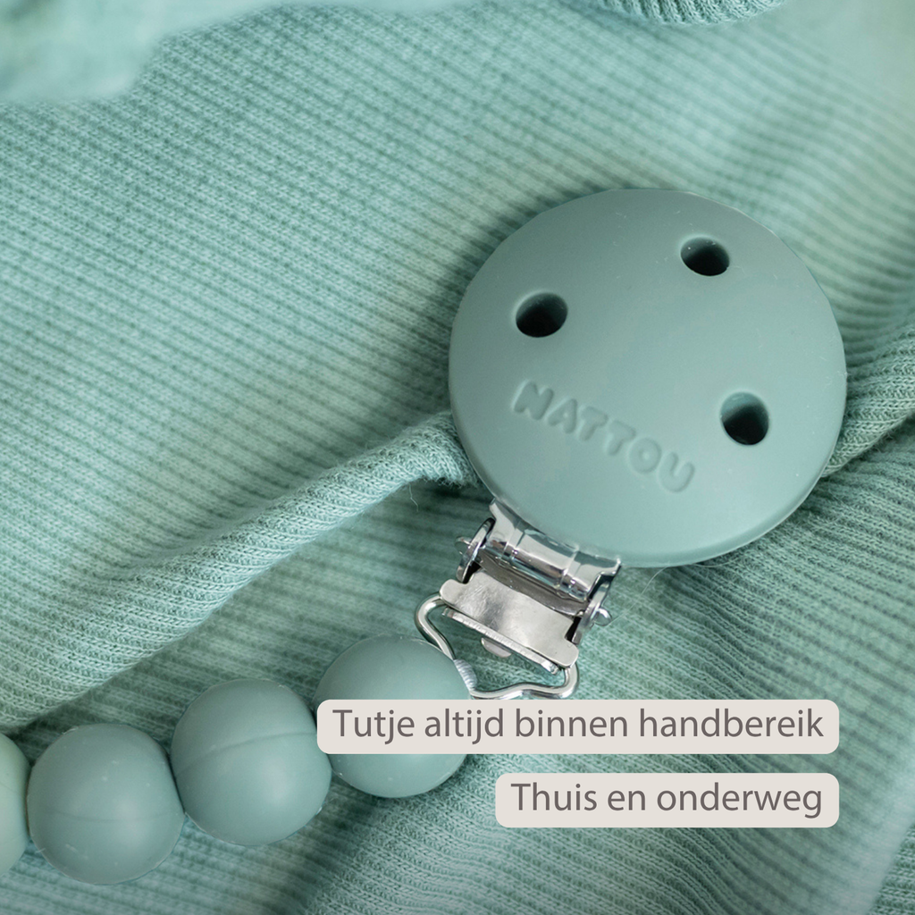 Silicone Pacifier Chain - 21 cm - Gradient Green [NL]