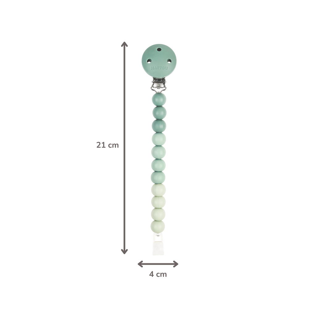 Silicone Pacifier Chain - 21 cm - Gradient Green [NL]