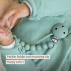 Silicone Pacifier Chain - 21 cm - Gradient Green [EN]
