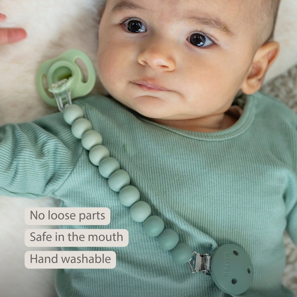 Silicone Pacifier Chain - 21 cm - Gradient Green [EN]