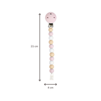 Silicone Pacifier Chain - 21 cm - Multi Pink [ES]