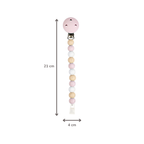 Silicone Pacifier Chain - 21 cm - Multi Pink [FR]