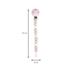 Silicone Pacifier Chain - 21 cm - Multi Pink [IT]