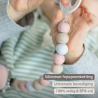 Silicone Pacifier Chain - 21 cm - Multi Pink [NL]