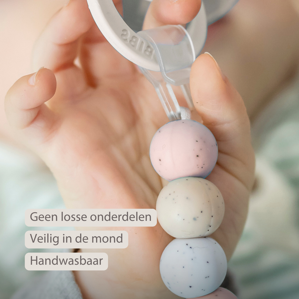 Silicone Pacifier Chain - 21 cm - Multi Pink [NL]