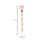 Silicone Pacifier Chain - 21 cm - Multi Pink [NL]